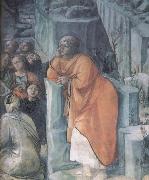 Fra Filippo Lippi Details of The Mission of St John the Bapitst oil